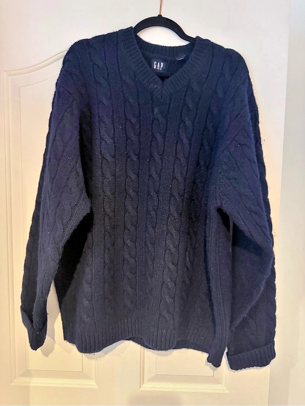 Gap Cable Knit Sweater Blue XXL